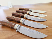 Load image into Gallery viewer, "Salisbury Collection" Fixed-Blade Hunting Knife - Walnut Handle