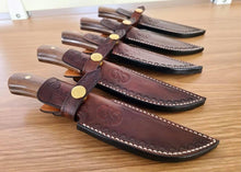 Load image into Gallery viewer, "Salisbury Collection" Fixed-Blade Hunting Knife - Walnut Handle